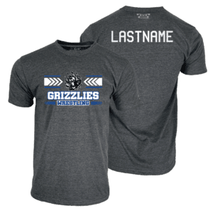 Pleasant Valley Grizzlies Custom Heat Press Short Sleeve T-Shirt