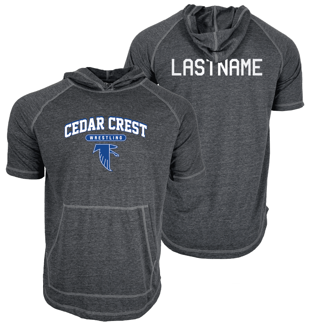 Cedar Crest Custom Heat Press Short Sleeve Hoodie T-Shirt 2024