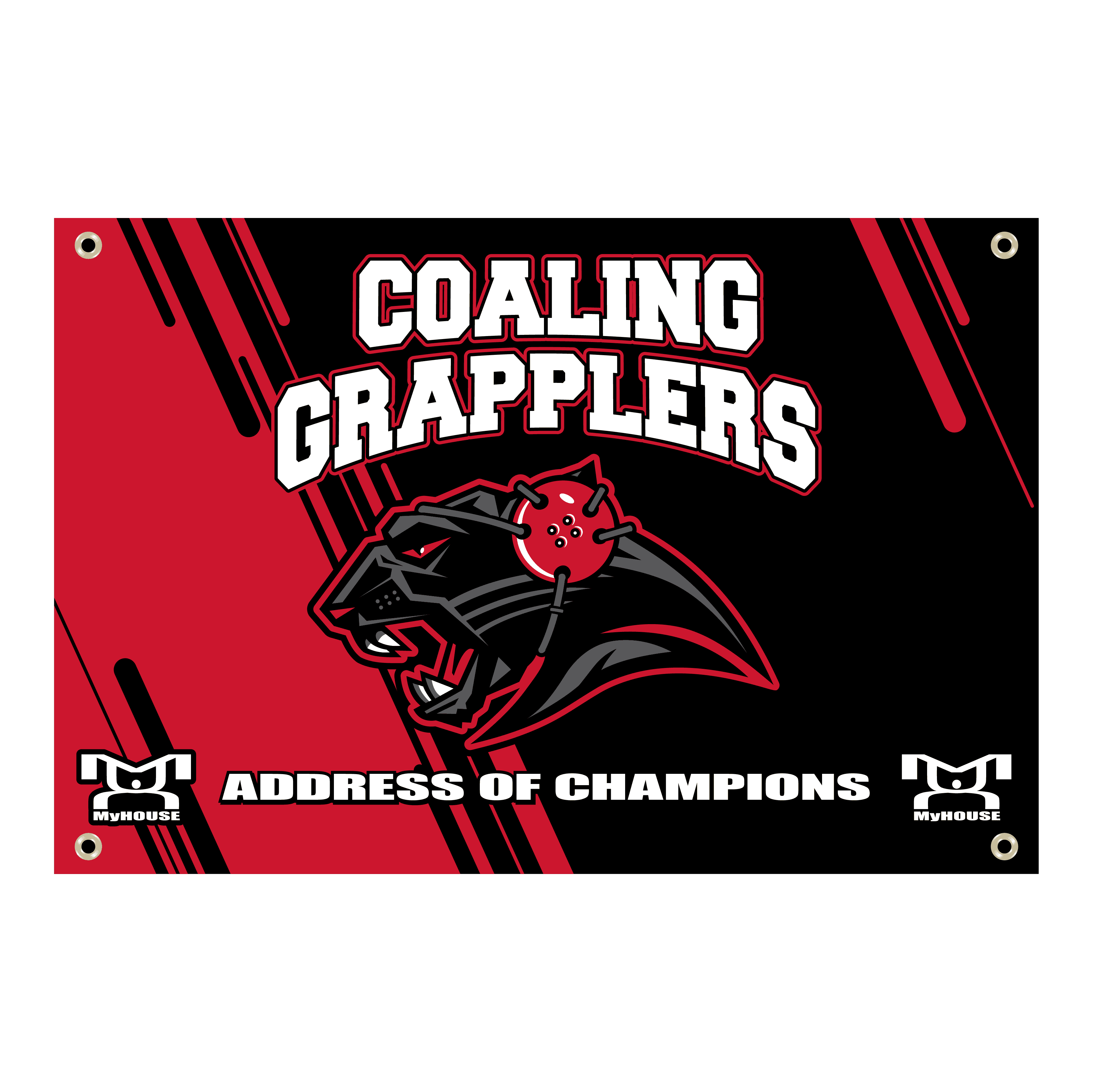 Coaling Grapplers Custom Team Banner