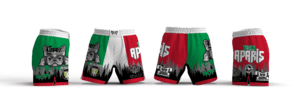 TEAM APARIS RED & GREEN Women's 6" Fight Short