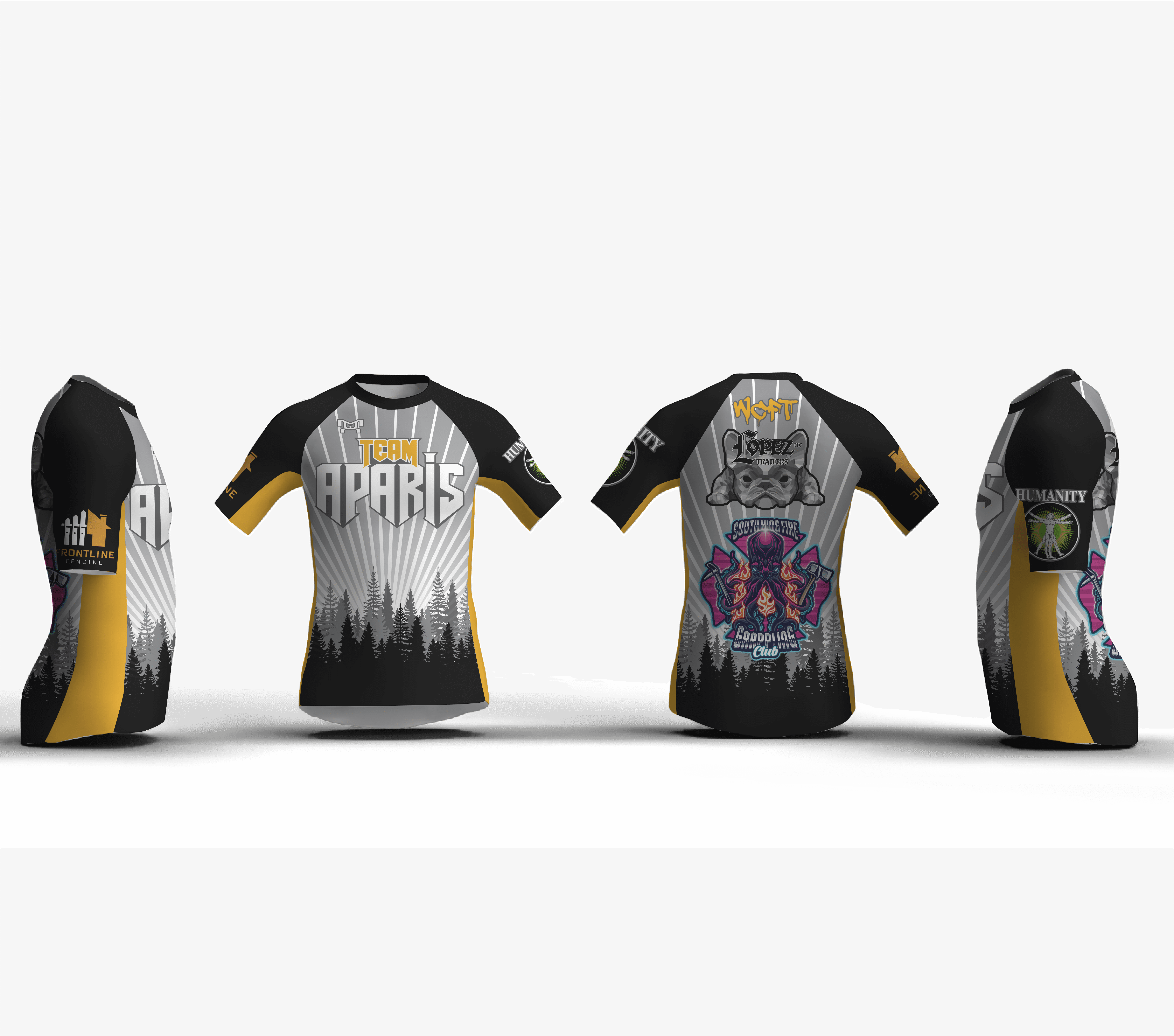 TEAM APARIS Men's VINTAGE Compression Short Sleeve Shirt