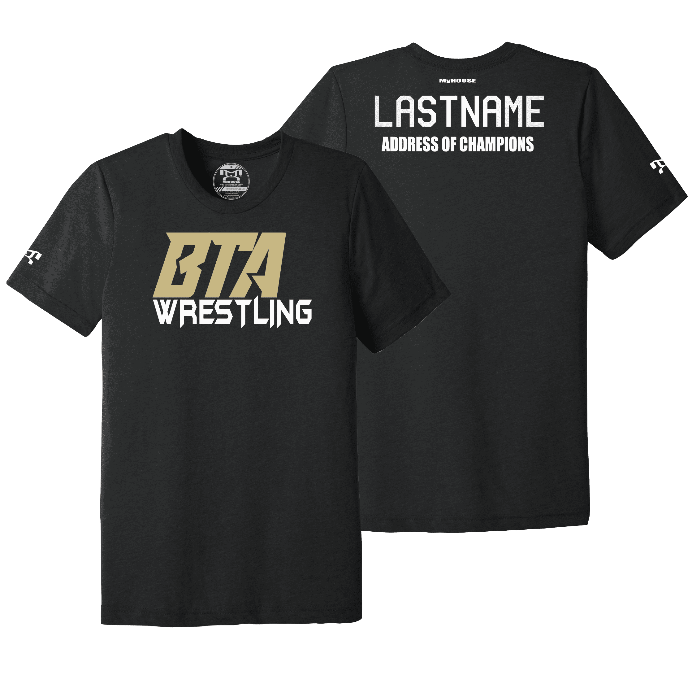 Biddeford Saco Youth Wrestling Address Of Champions Heat Press T Shirt 2025