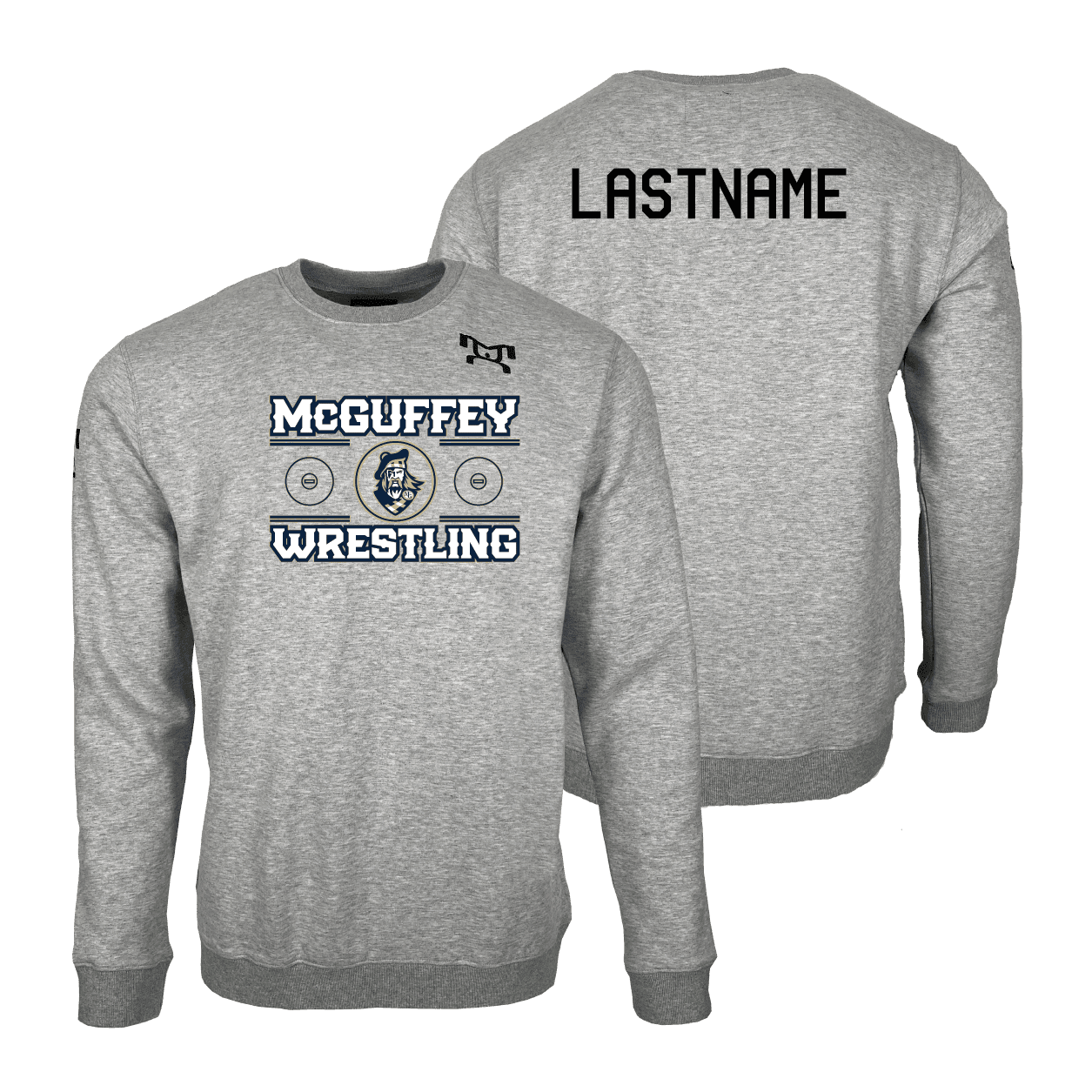 McGuffey Wrestling MyHOUSE Heat Press Challenger Crewneck