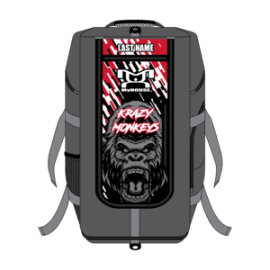 Krazy Monkeys WC red Hybrid Gear Bag (THIS WILL SHIP IN 6-8 WEEKS)