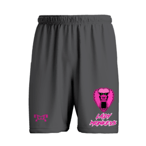 Krazy Monkeys WC Pink Athletic Mesh Short