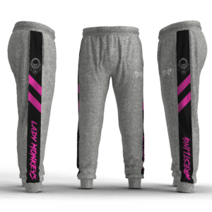 Krazy Monkeys WC  pink Box Stripe Slim Cut Joggers