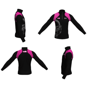 Krazy Monkeys WC Pink Men's Light-Weight Custom Quarter Zip