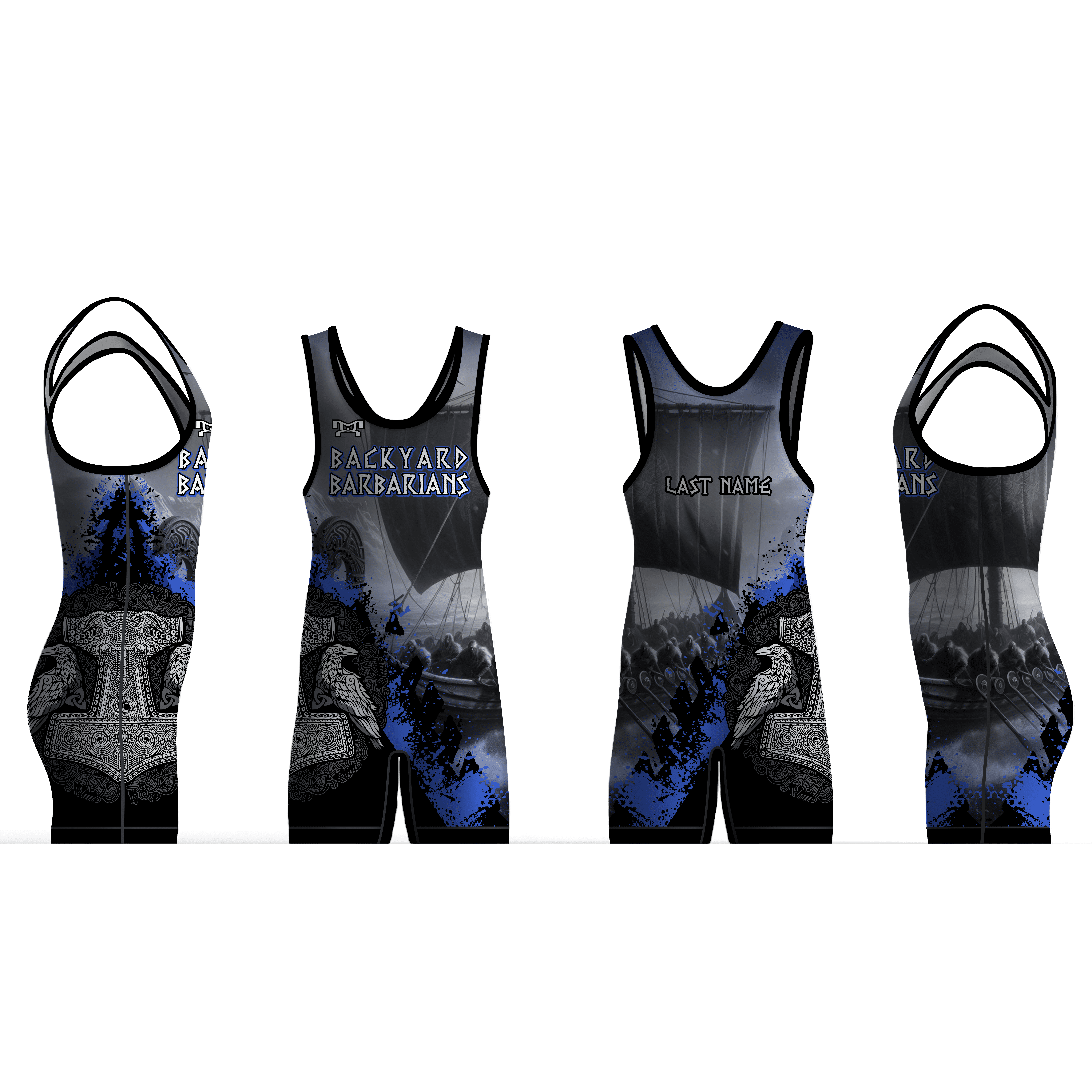 Backyard Barbarians Men's Singlet