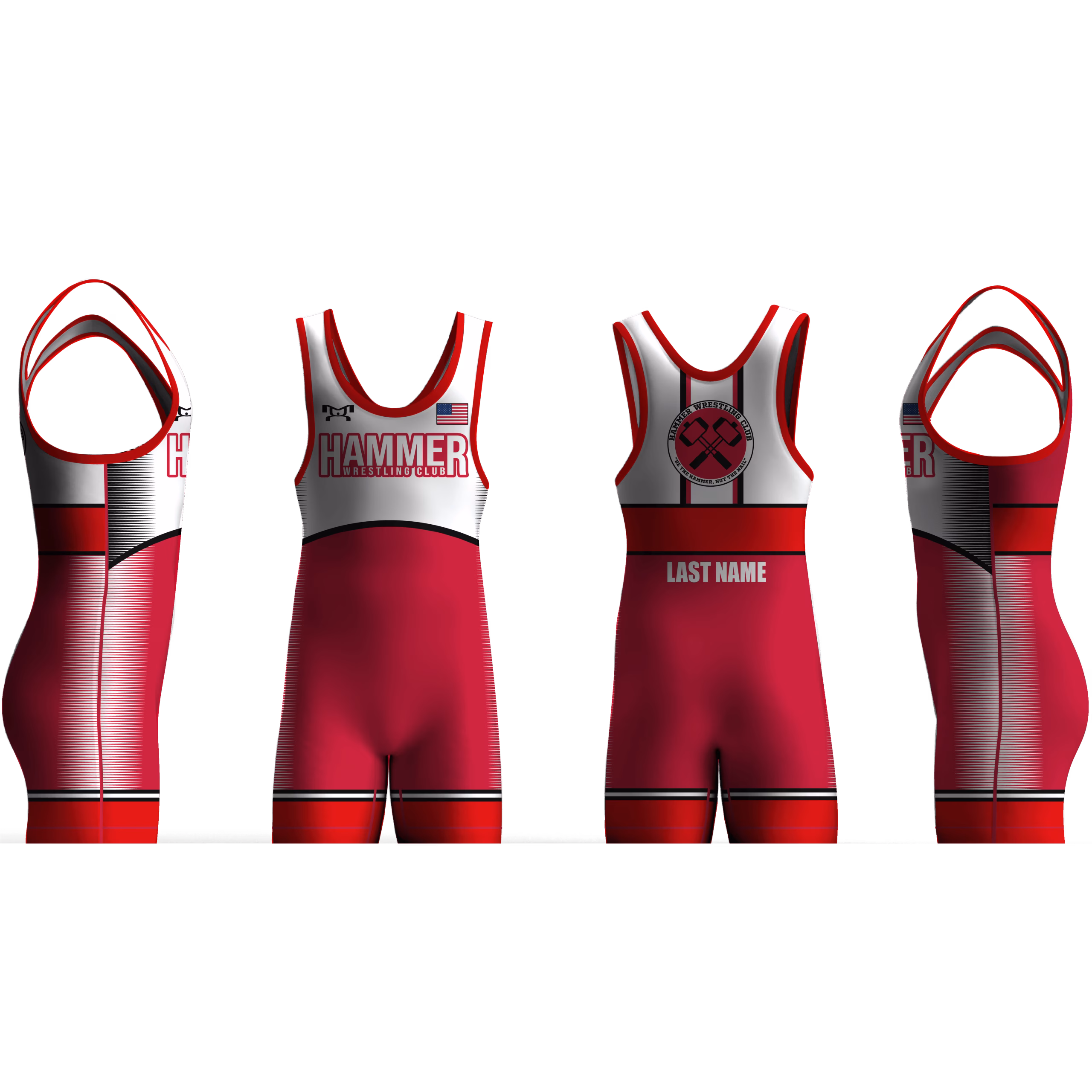 Hammer Wrestling Club- NY Red Men's Singlet 2026