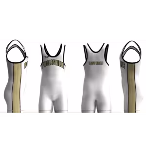 Poolesville WHITE and Gold SINGLET 2025