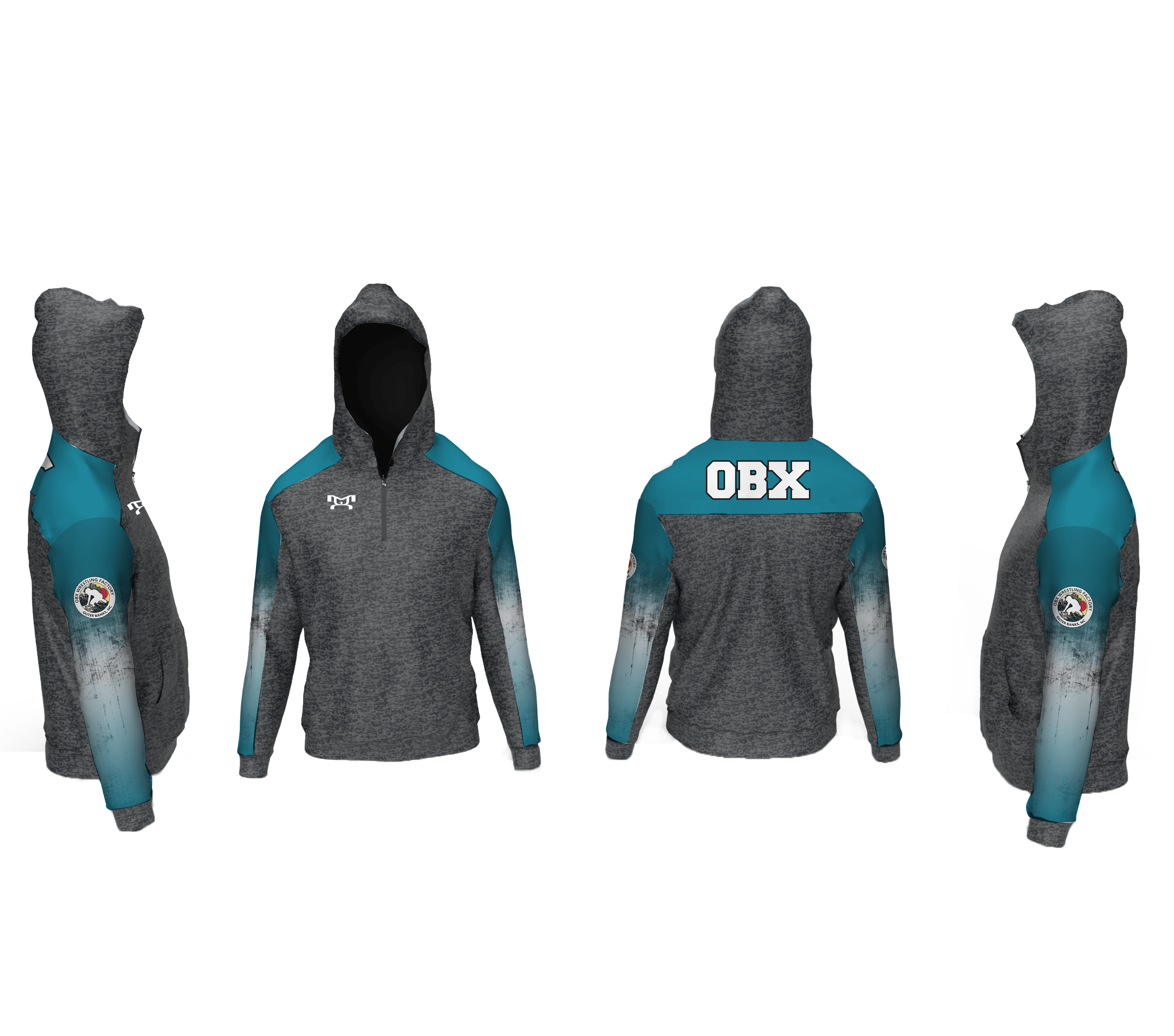OBX Wrestling Factory Triumph Quarter Zip Hoodie