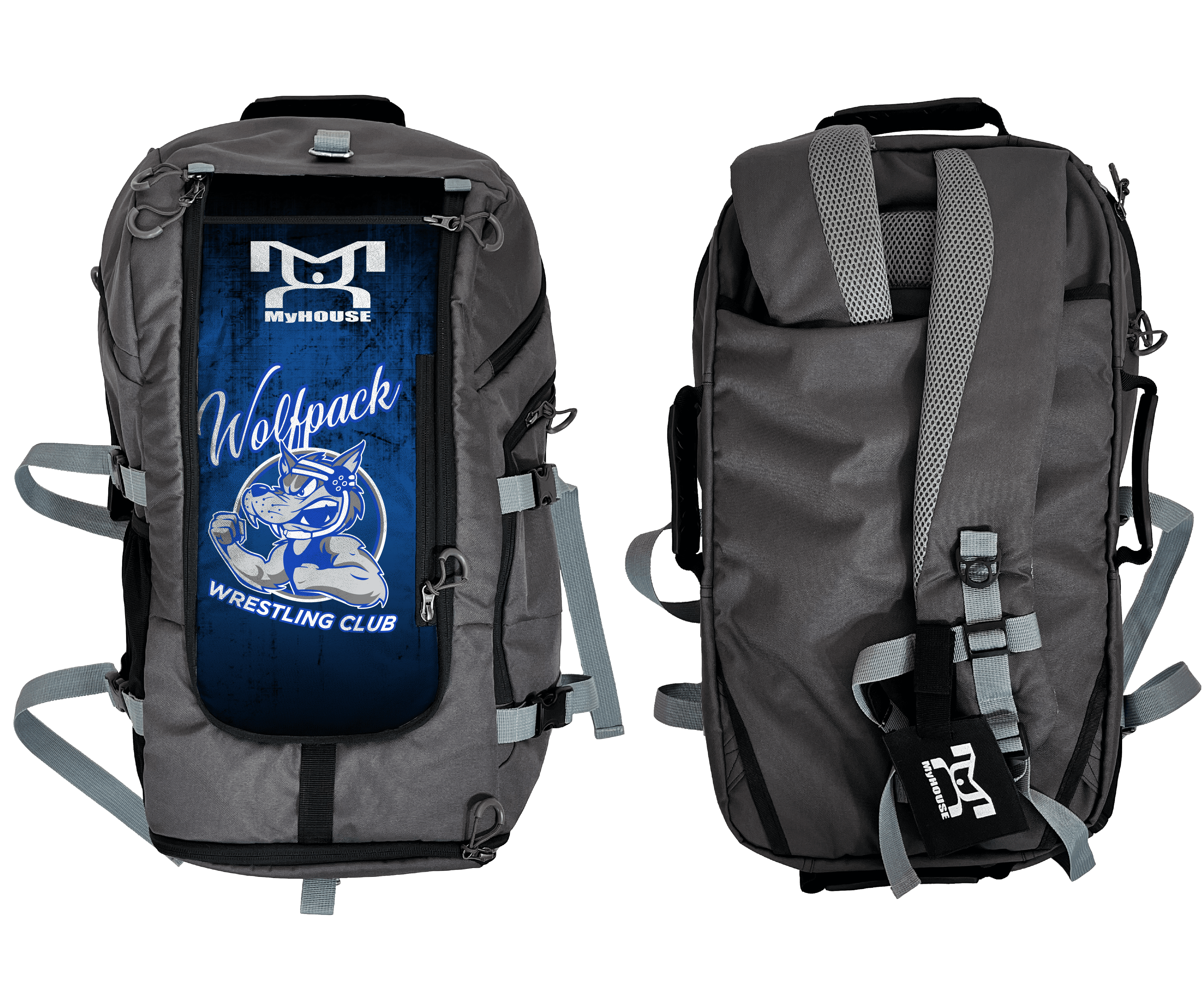 VT Wolfpack Wrestling Club Hybrid Gear Bag (THIS WILL SHIP IN 6-8 WEEKS)