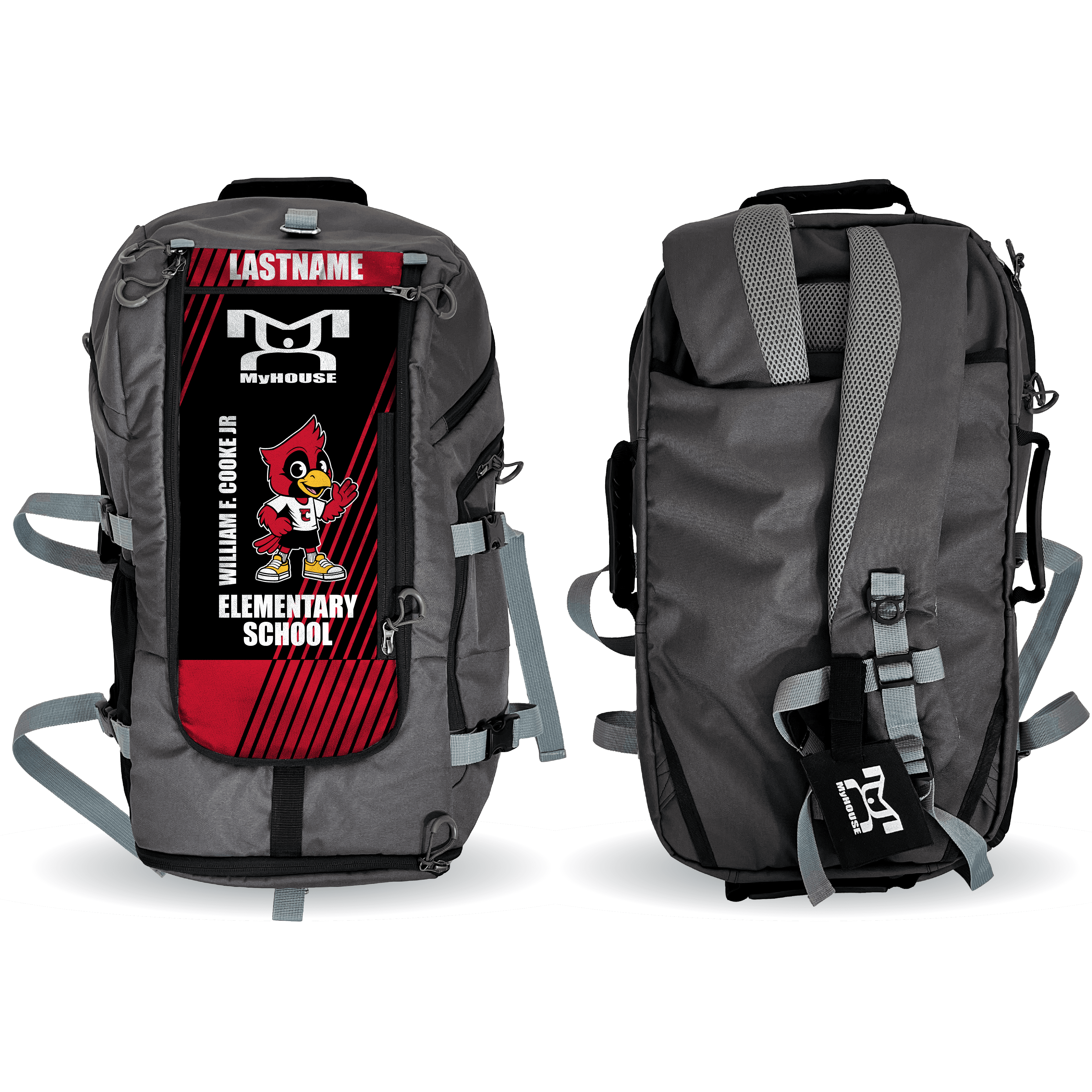 William F. Cooke Elementary Hybrid Gear Bag (THIS WILL SHIP IN 6-8 WEEKS)