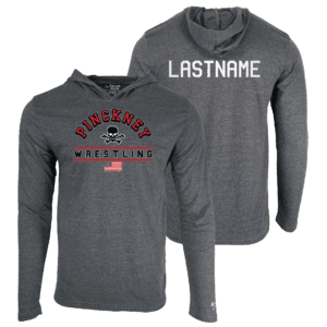 Pinckney Wrestling MI Custom Heat Press Long Sleeve Hoodie T-Shirt
