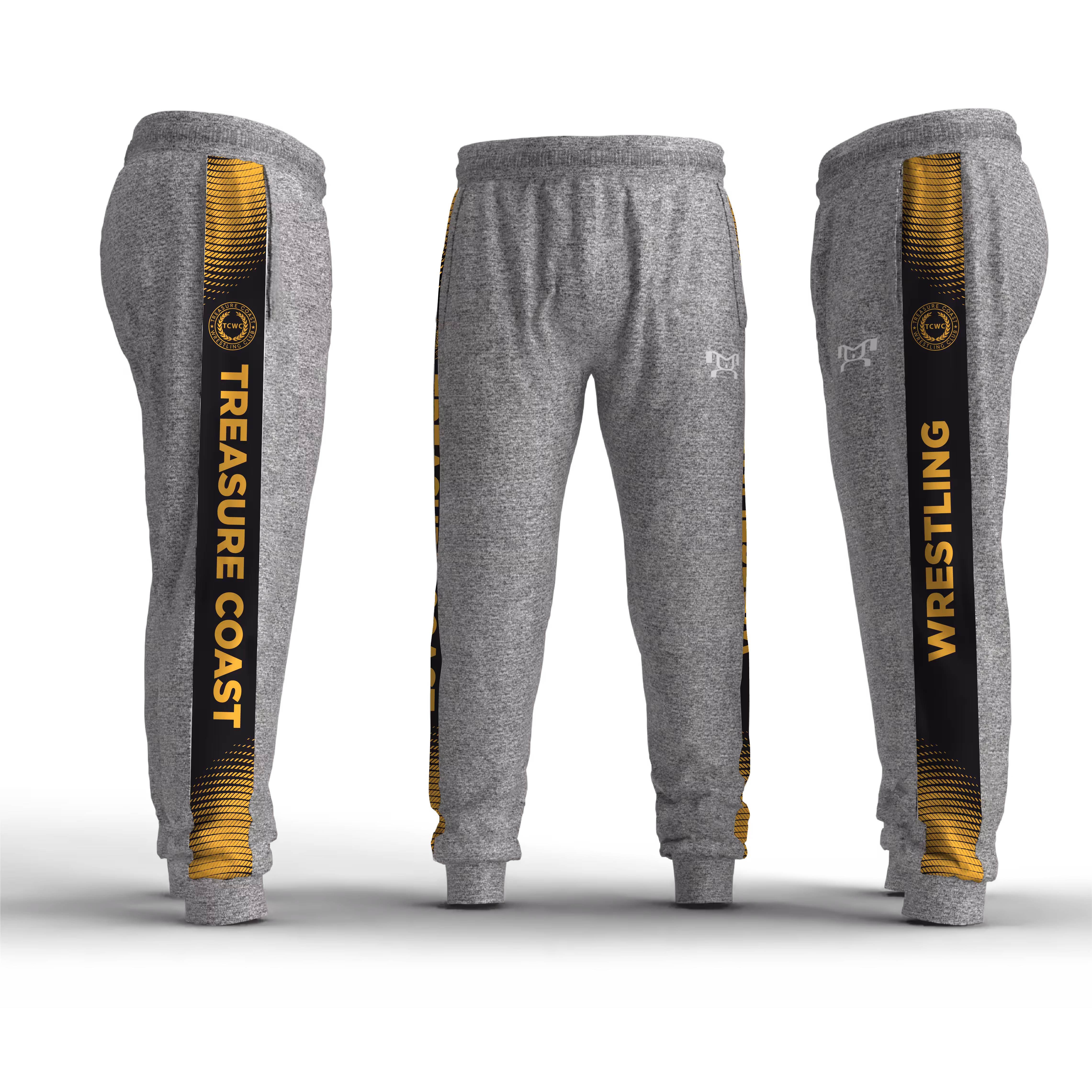 Treasure Coast Wrestling Club Box Stripe Slim Cut Joggers