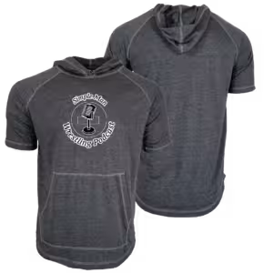 Simple Man Wrestling Podcast-CA-93311   Custom Heat Press Short Sleeve Hoodie T-Shirt