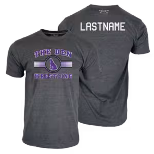 The Den Wrestling Club Custom Heat Press Short Sleeve T-Shirt