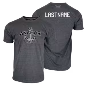 Anchor Wrestling Club Custom Heat Press Short Sleeve T-Shirt