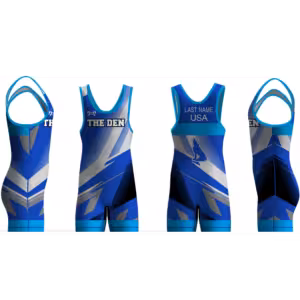 The Den Wrestling Club BLUE Men's Singlet