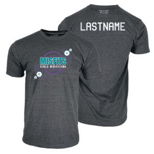 MISFITS GIRLS WRESTLING Custom Heat Press Short Sleeve T-Shirt