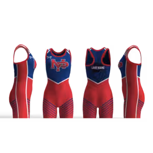 Mount Pleasant Junior Wrestling MP ON CHEST Women's Custom Singlet