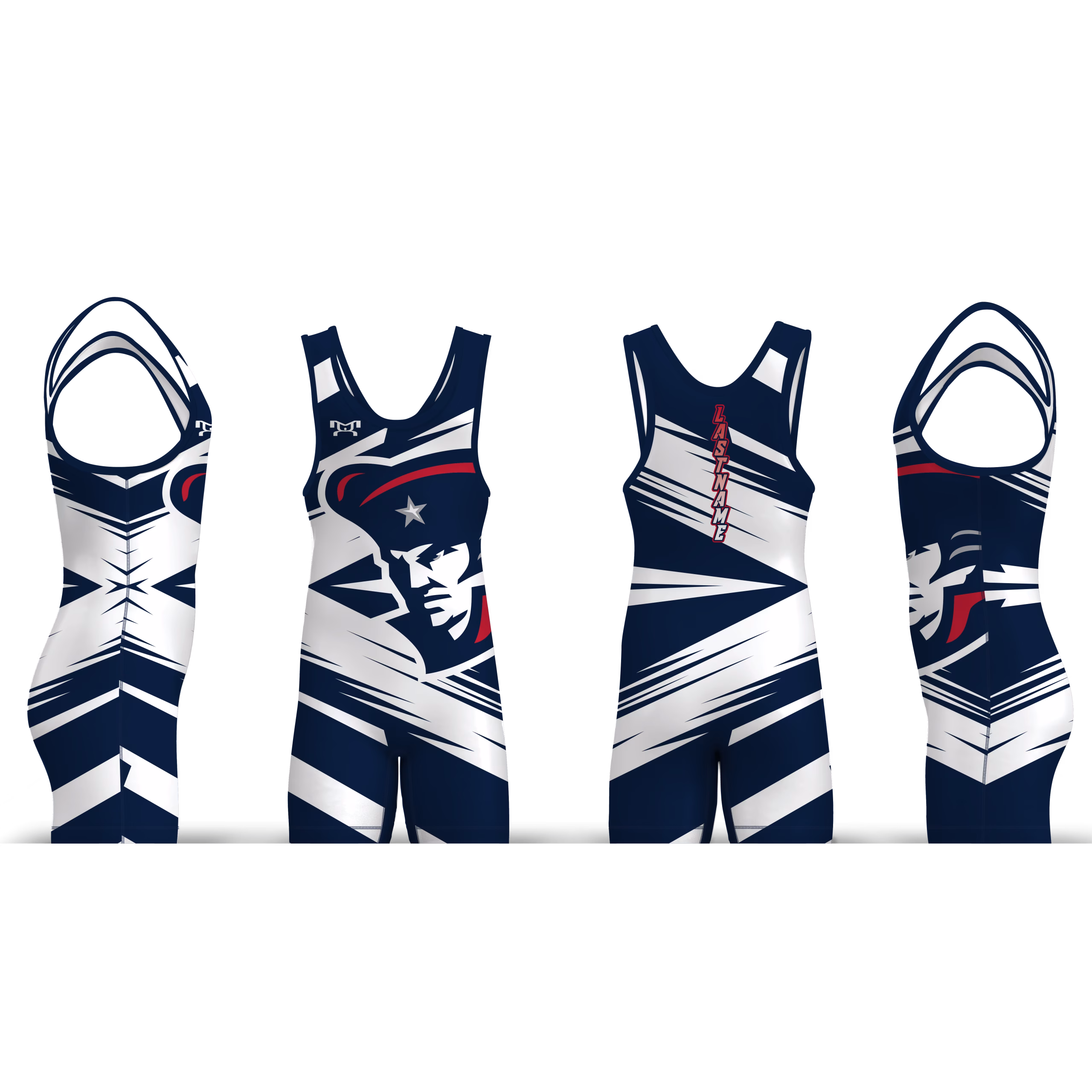 Beyer High School Blue Zig Zag Men's Singlet 2026