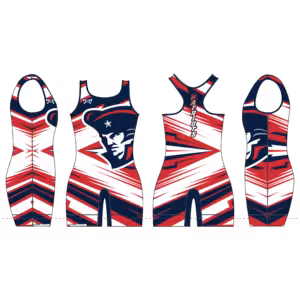 Beyer High School Red Zig Zag Women's Custom Singlet