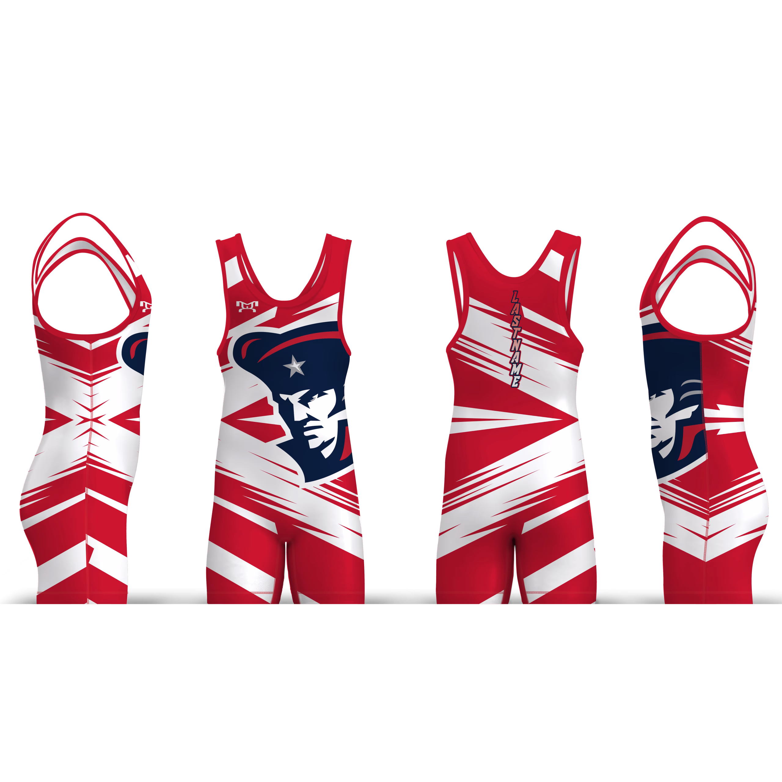 Beyer High School Red Zig Zag Men's Singlet 2026