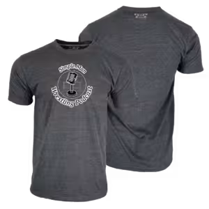 Simple Man Wrestling Podcast-CA-93311  Custom Heat Press Short Sleeve T-Shirt