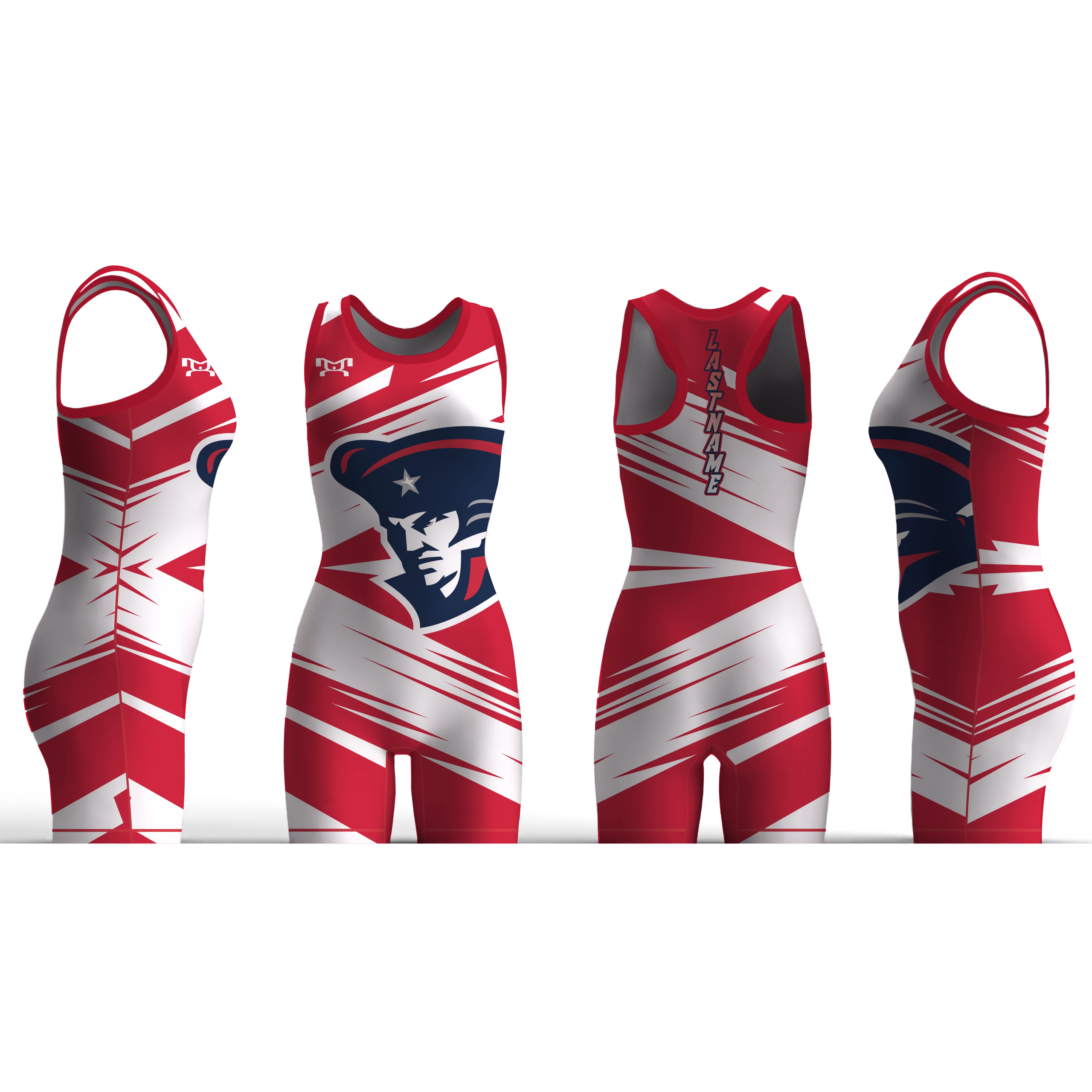 Beyer High School Red Zig Zag Women's Custom Singlet 2026