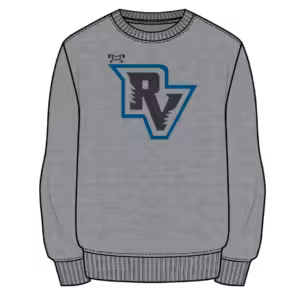 River Valley Olympians Custom Sublimated Decal Grey Crewneck
