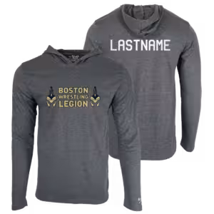 Boston Legion Wrestling Custom Heat Press Long Sleeve Hoodie T-Shirt