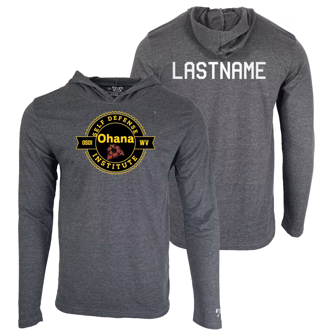 Ohana Self Defense Institute Custom Heat Press Long Sleeve Hoodie T-Shirt