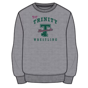 Trinity High School (Camp Hill) Women's  Custom Sublimated Decal Grey Crewneck