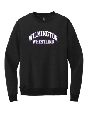 Wilmington Wrestling Club Black Heat Press Black Crewneck 2025
