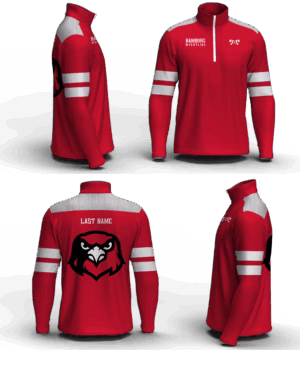 Hamburg Wrestling Men's Mid-Weight Custom Quarter Zip