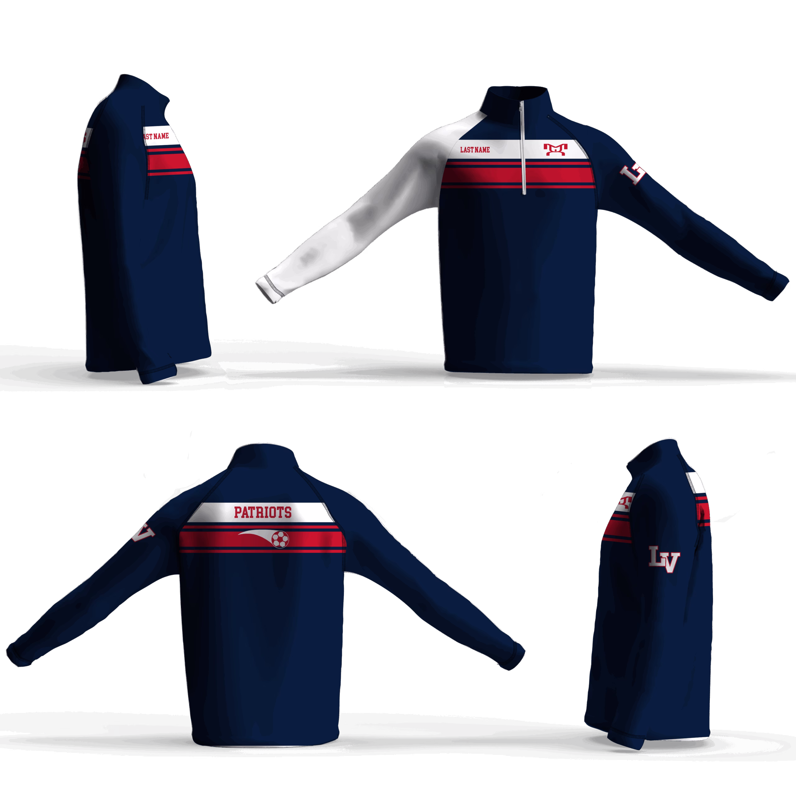 Lenape Valley Girls Soccer Intrepid Quarter Zip