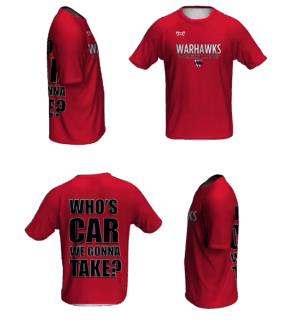 Warhawks Wrestling Club Red Loose Short Sleeve Dri-Fit