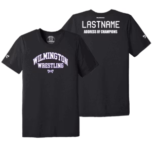 Wilmington Wrestling Club Black Address Of Champions Heat Press T Shirt