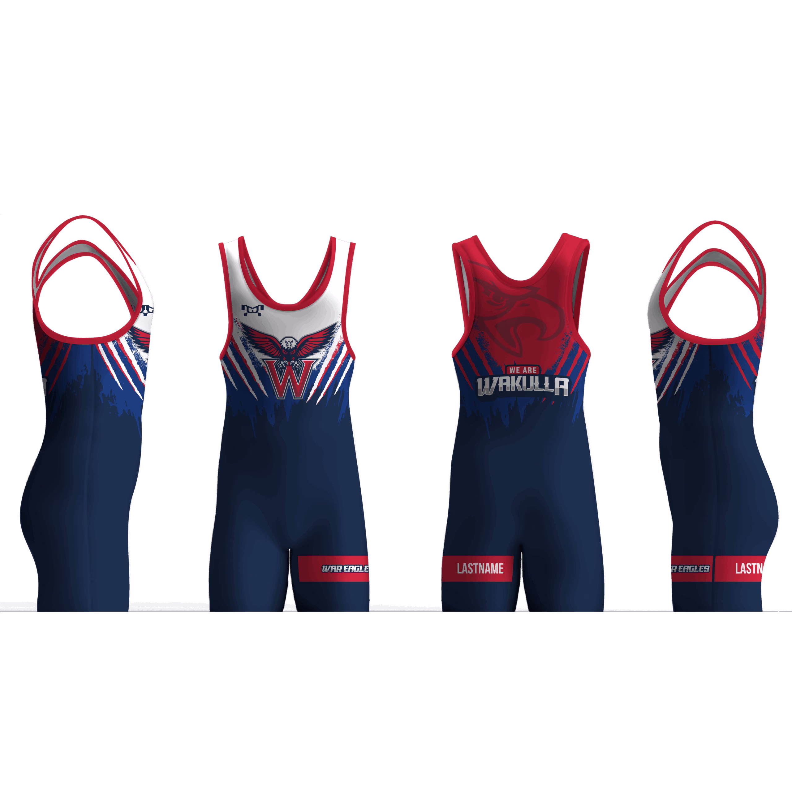 Wakulla Wrestling BLUE Men's Singlet