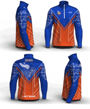 North Scranton Vikings Men's Mid-Weight Custom Quarter Zip