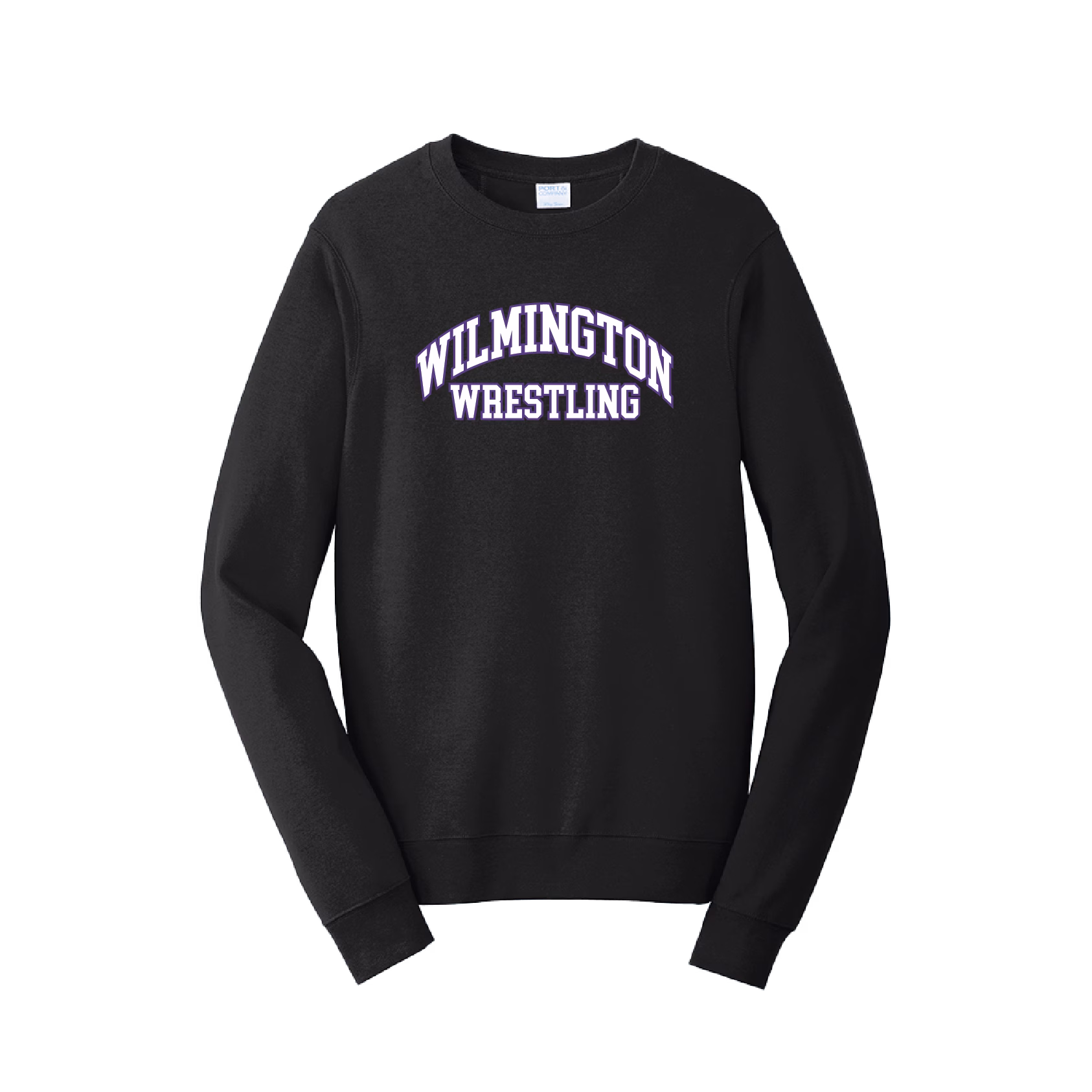 Wilmington Wrestling Club Black Custom Heat Press Long Sleeve T-Shirt 2025