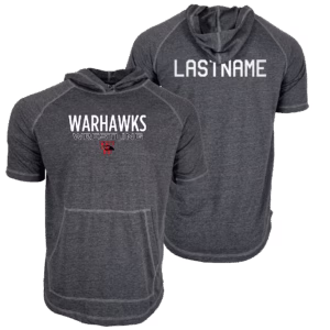 Warhawks Wrestling Club Custom Heat Press Short Sleeve Hoodie T-Shirt