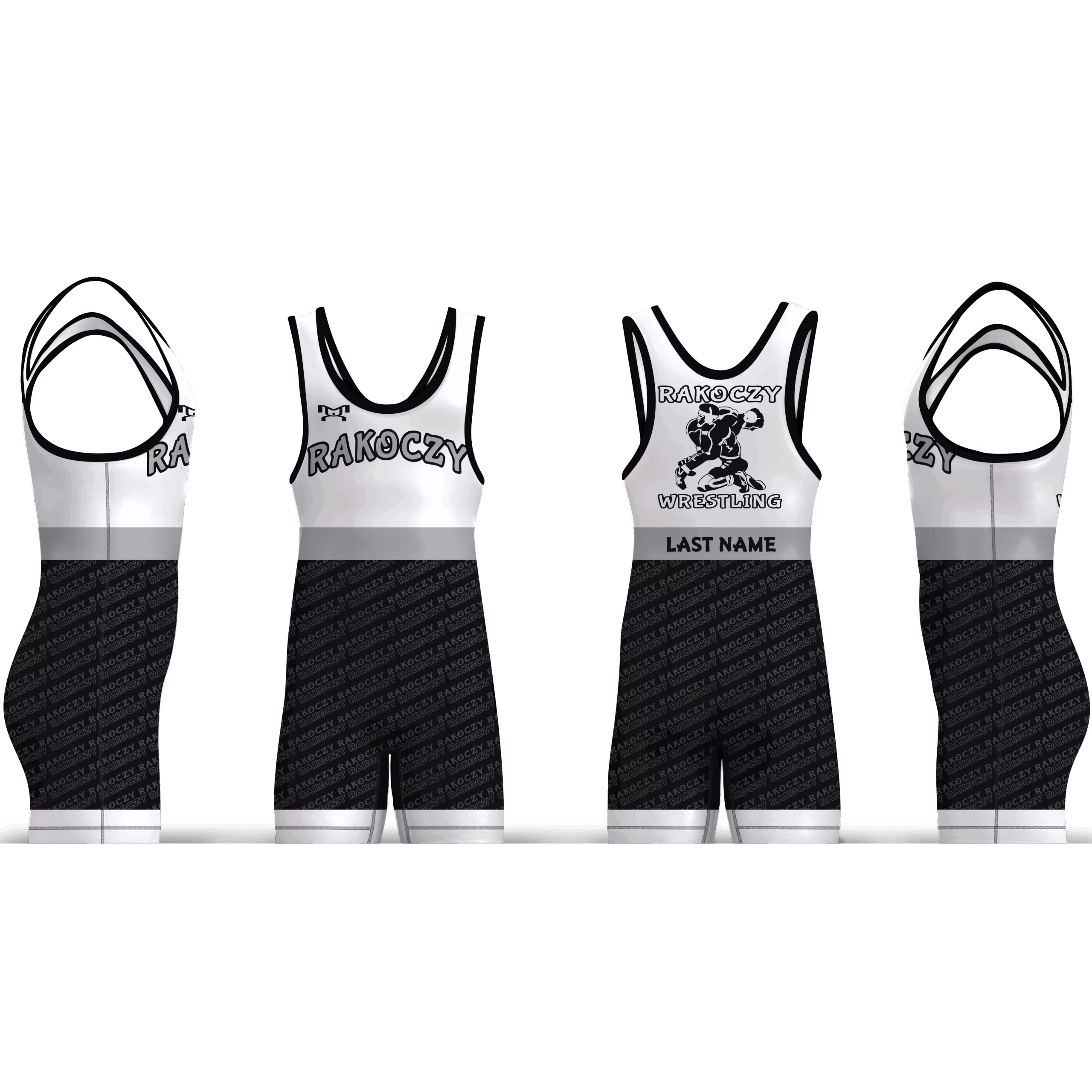 Rakoczy Wrestling Club White Men's Singlet
