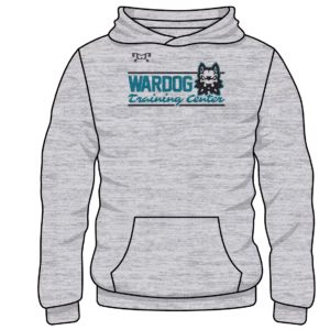 Wardog Training Center Custom Sublimated Decal Grey Hoodie