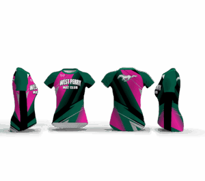 West Perry Mustangs Pink Women's Compression Short Sleeve Shirt 2025