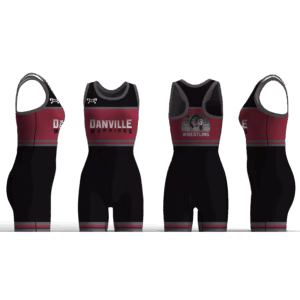 Danville Warriors Black & Maroon Women's Custom Singlet 2025