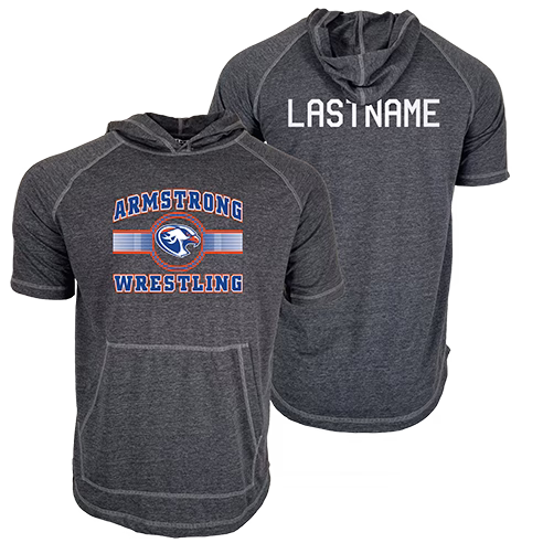 Armstrong Youth Custom Heat Press Short Sleeve Hoodie T-Shirt