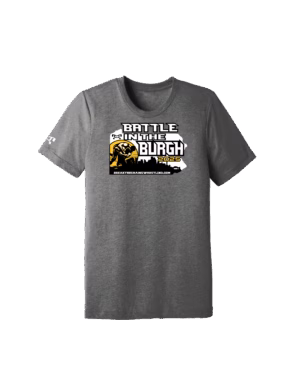 Battle of the Burgh Custom Grey Heat Press T Shirt 2025