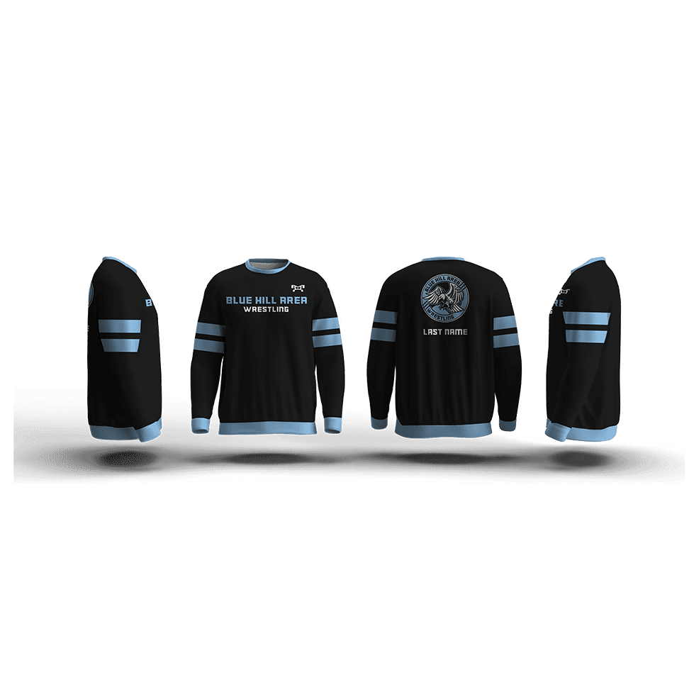 Blue Hill Area Wrestling Elite Sublimated Crewneck